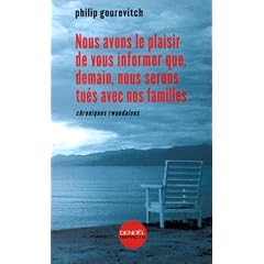 Nous avons le plaisir de vous informer que, demain, nous serons tu�s avec nos familles