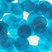 Round Sequin 24mm Aqua Blue Transparent Glossy See-Thru Loose Couture Paillettes