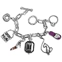 Baby Phat Women's Paparazzi Charm Bracelet Watch ( sz. One Size Fits All, Silver )