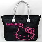 Hello Kitty Sac à Main Porté Epaule Cabas Top Noir
