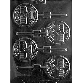HAPPY CHANUKAH CANDLE LOLLY Religious Candy Mold Chocolate by CybrTrayd