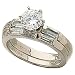 0.58 Ct.T.W. Baguette Cut Diamonds, 950 Platinum. Platinum Diamond Wedding Ring Set, Semi Mount Setting (without Center Stone)
