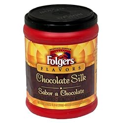 Folgers Flavors Chocolate Silk Ground Coffee, 11.5-Ounces Tubs (Pack of 6)