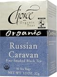 51FPaKTBanL. SL160  Choice Organic Russian Caravan Pine Smoked Black Tea, Tea Bags, 16 Count Boxes