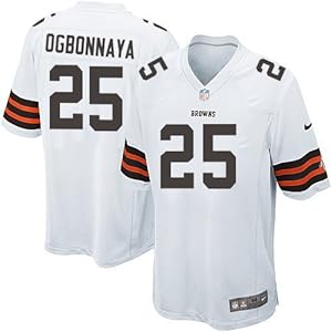 Cleveland Browns #25 Chris Ogbonnaya Game White Men Jersey(X-Large)