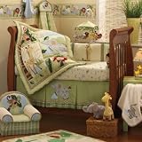 Lambs & Ivy Zoofari 6 Piece Crib Bedding Set