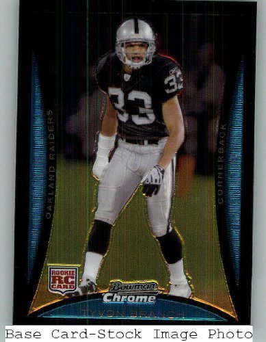 2008 Bowman Chrome #BC17 Tyvon Branch RC - Oakland Raiders (RC - Rookie Card) (Football Cards)