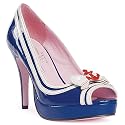 Leg Avenue Women's Matey Peep Toe Pump