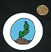 3 button / pin printed with spiny, plant, united states, cactus, prickly, southwestern desert, succulent, leafless, thorny