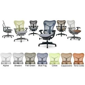 Herman Miller Mirra Chair - Fully Highly Adjustable Home Office Desk Task Chair - Shadow...