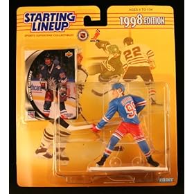  WAYNE GRETZKY / NEW YORK RANGERS 1998 NHL Starting Lineup Action Figure & Exclusive Upper Deck NHL Collector Trading Card
