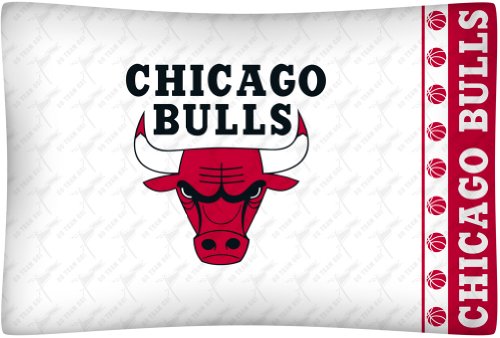 Best Quality Micro Fiber Pillow Case - Chicago Bulls NBA /Color White Size Stan