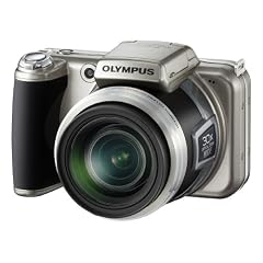 Olympus SP-800UZ Digitalkamera (14 Megapixel, 30-fach Zoom, 7,6 cm (3 Zoll) Display, 2GB intern Speicher) Titanium Silver