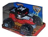  : Hot Wheels Monster Jam 1:24 Scale Die Cast Official Monster Truck 2010 Series - BONESHAKER with Monster Tires, Working Suspension and 4 Wheel Steering Collectible Truck