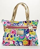 51FPrItSU5L. SL160  Coach Limited Edition Poppy Pop C Glam Shopper Bag Purse Tote 15293 Multi