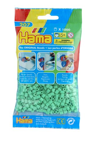 Childrens Toyshop  Toys : Hama Beads - Light Green (1000 Midi Beads)
