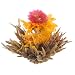 Primula Flowering Tea Set with Half-Moon 40-Ounce Pot, Black/Glass image 4