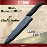 ASAHI 8 Black Ceramic Blade Chef's knife