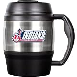 MLB Cleveland Indians 52-Ounce Stainless Steel Macho Travel Mug with Bottle Opener