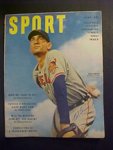 Bob Lemon Cleveland Indians Autographed June 1950 Sport Magazine