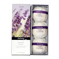 Lavender by Taylor of London for Women Luxury Perfumed Soaps, 3 Count