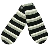 Oakland Raiders Allover Stripe Acrylic Mittens (One Size Fits Most 16+)