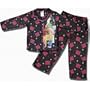High School Musical "Musical Stars" Black/Pink coat-style pajamas for girls - 4/5