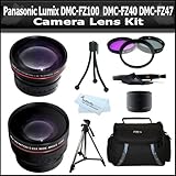 Vivitar 2x Telephoto And .45x Wide Angle Lens Kit For Panasonic Lumix DMC-F ....