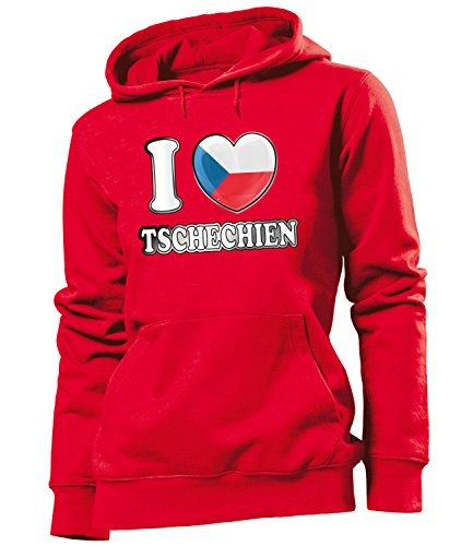 FUSSBALL – FANARTIKEL – I LOVE TSCHECHIEN FAN HOODIE 5014(FKP-R) Gr. L