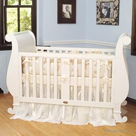 Bratt Decor Chelsea Sleigh Crib Buttermilk