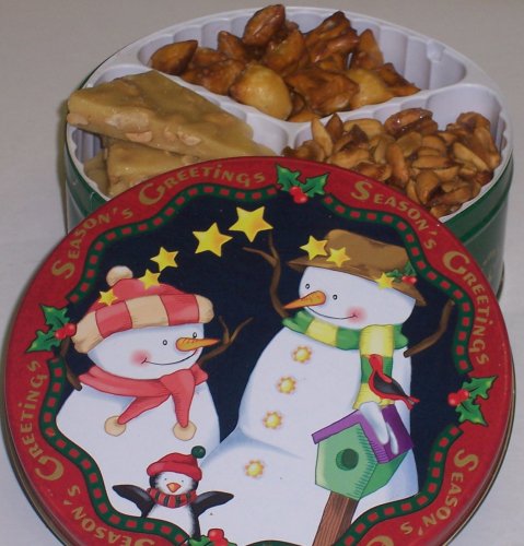 Scott's Cakes 3 Peanut Combo in a Seasons Greetings Tin by Scott's Cakes