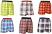 FALSE FLY - 6 Pack Lot Assorted Fashion Colors Unisex Flannel Tartan Check Cotton Plaid boxers boxer shorts exposed waist false fly