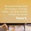 Wall Appliqué - Smallest Things Heart