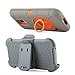 Samsung Galaxy S5 Case, Galaxy S5 Case, BENTOBEN Hybrid Protective Soft&Hard Case with Rotating Kickstand Belt Clip Holster Cover Case for Samsung Galaxy S5 S V I9600 GS5 All Carriers, Gray/Orange