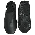Gymnastikschuhe echtes Leder schwarz - Turnschl�ppchen - Turnschuhe