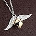 Golden Pearl Silver Necklace For Chrismats,Gift Box available (Silver)