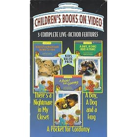 A Pocket For Corduroy; A Boy, A Dog & a Frog & Frog Goes to Dinner & Frog on His Own; There's a Nightmare in My Closet; The Remarkable Riderless Runaway Tricycle; Amanda and the Mysterious Carpet
