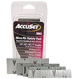 Accuset A109809 Variety Pack 23-Gauge Galvanized Micro Pin (2,500 Per Box) by AccuSet