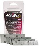AccuSet A109809 Variety Pack 23 Gauge Galvanized Micro Pin (2,500 per Box)