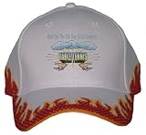 And On The 8th Day God Created TABLE TENNIS Orange Flame Hat / Baseball Cap