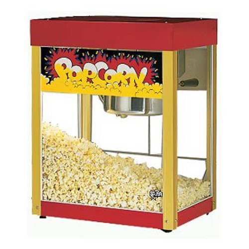 "Star 39RA - Popcorn Popper, 6 oz Kettle, (135) 1oz Servings, Antique Red"