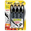 BIC Mark-It Super Duty "Tank" Permanent Marker - Black, 24 Markers