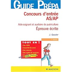 Concours d'entr�e AS/AP : Aide-soignante et auxiliaire de pu�riculture
