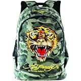 Ed Hardy Bruce Tiger Backpack- Grey Camo