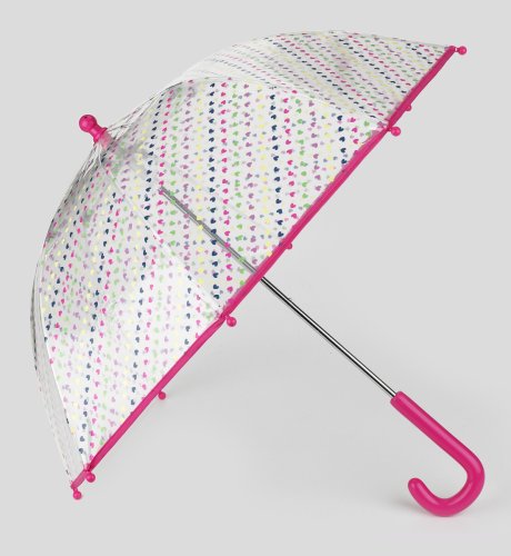 Multi-Coloured Hearts Umbrella