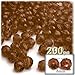 The Crafts Outlet 200pc Faceted Plastic Transparent Beads Round 8mm Dark Purple Beads