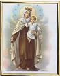 Our Lady of Mount Carmel Framed Art, 8" x 10" - MADE IN ITALY