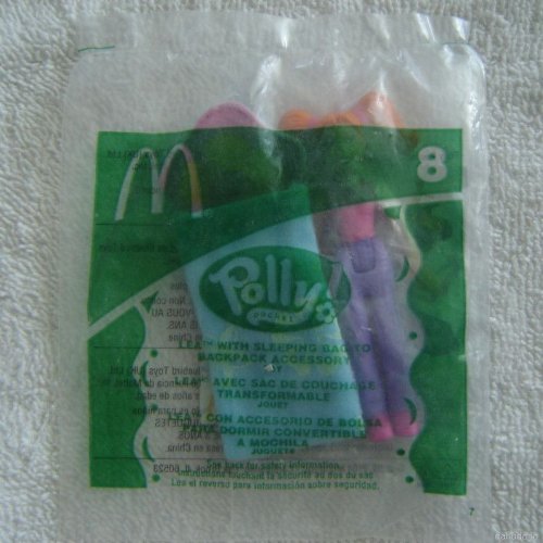 McDonalds 2003 Mattel Polly Pocket #8 LEA WITH SLEEPING BAG