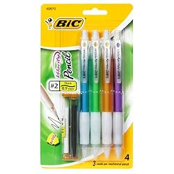 BIC Velocity Mechanical Pencil, Refillable, Thick Point (0.9 mm), 24 Pencils