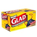Glad Outdoor Trash Bags with Drawstring, 33 Gallon 24 bags